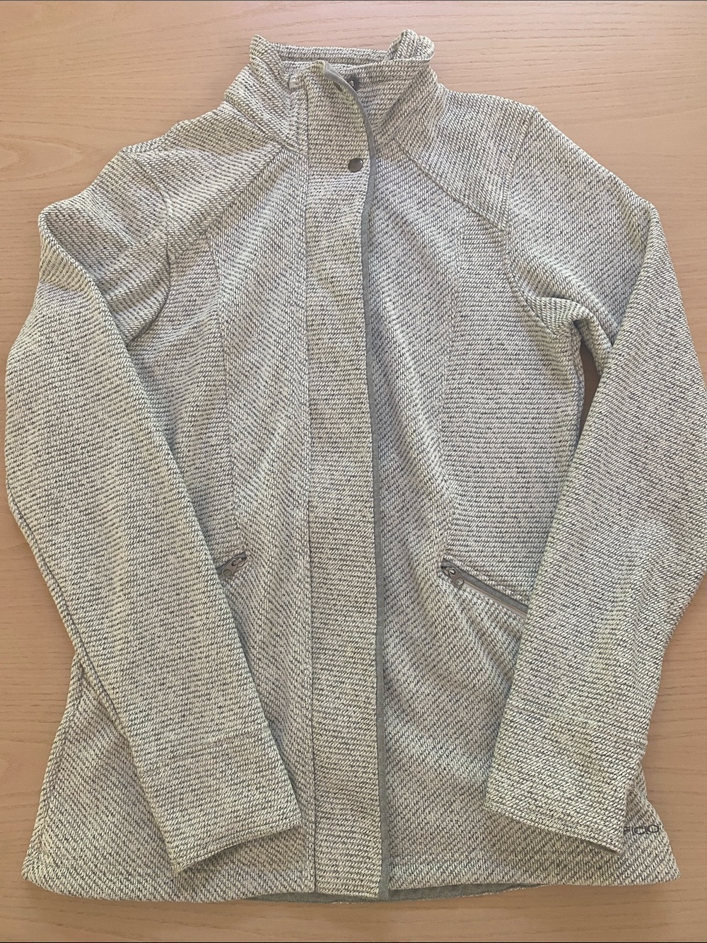 ExOfficio Heathered Light Gray Zip-Up Utility Jacket